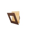 DALIA * APLIQUE CUADRADO 18W - ORO + CORTEN